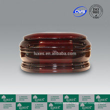 LUXES Classic Wooden Urns With Red Colored